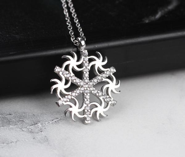 Glorria Gümüş Kar Tanesi Kolye - Image 1