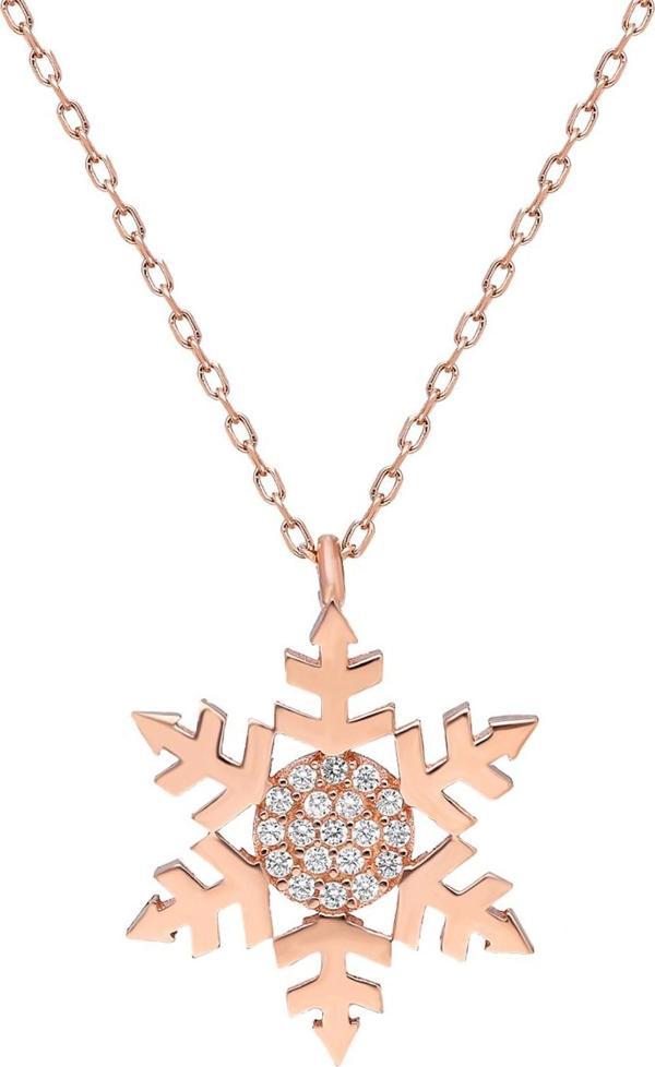 Glorria Gümüş Kar Tanesi Kolye - Image 1