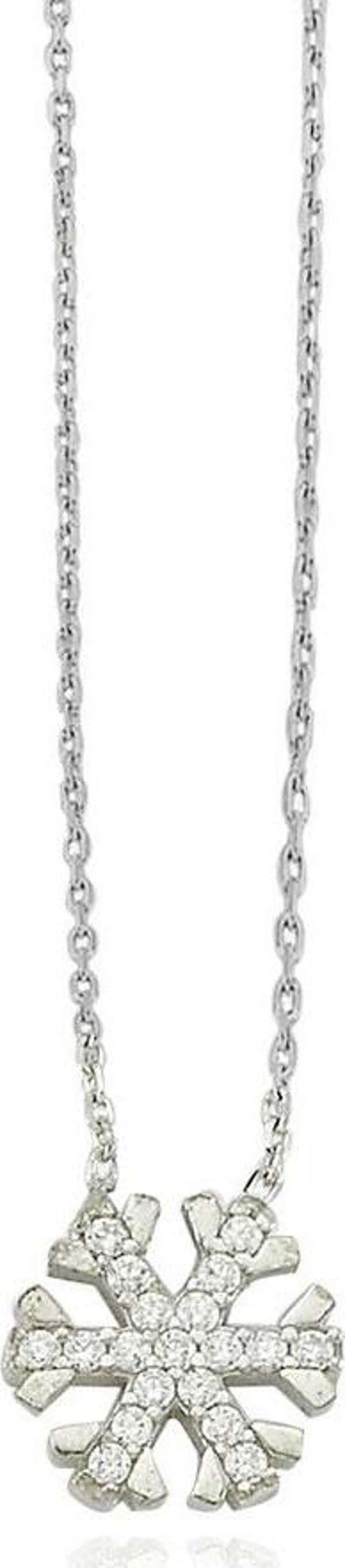 Glorria Gümüş Kar Tanesi Kolye - Image 1