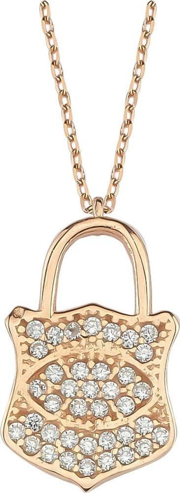 Glorria Gümüş Kilit Kolye - Image 1