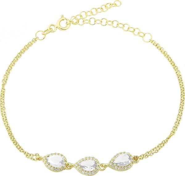 Glorria Gümüş Anturaj Damla Bileklik - Image 1