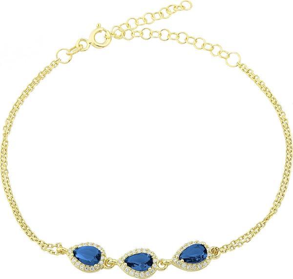 Glorria Gümüş Anturaj Damla Bileklik - Image 1