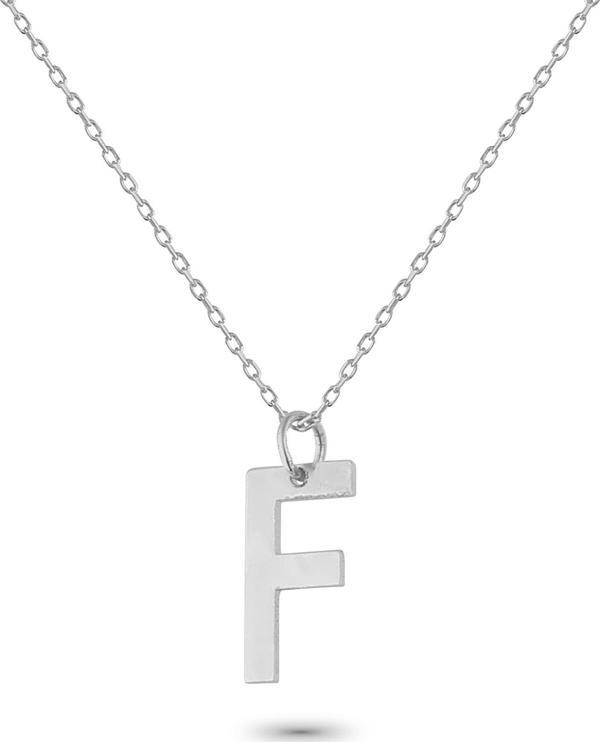 Glorria Gümüş F Harfi Kolye - Image 1