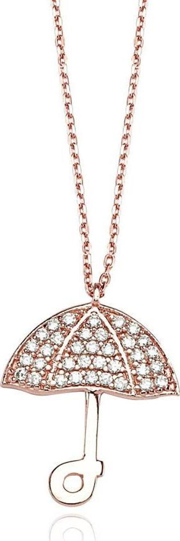 Glorria Gümüş Şemsiye Kolye - Image 1