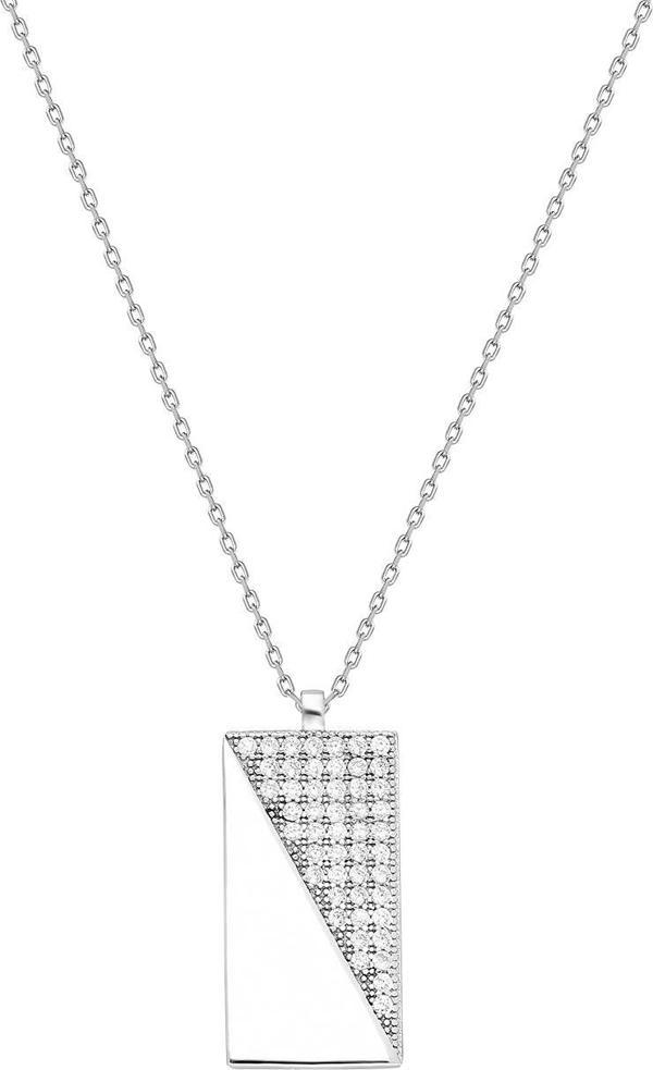 Glorria Gümüş Geometrik Kolye - Image 1