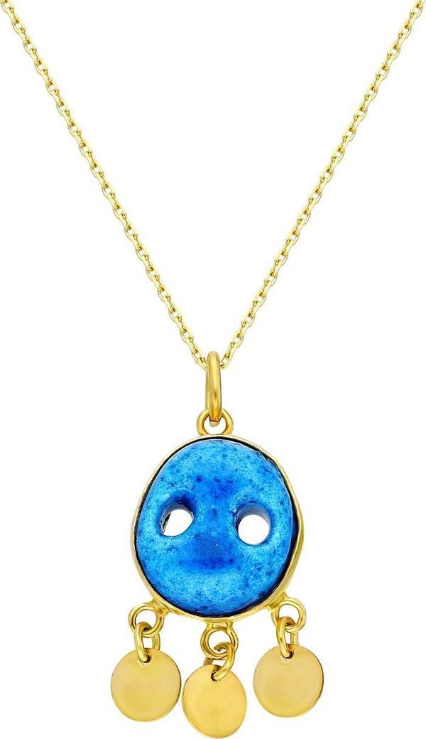 Glorria Gümüş Süryani Nazar Kolye - Image 1