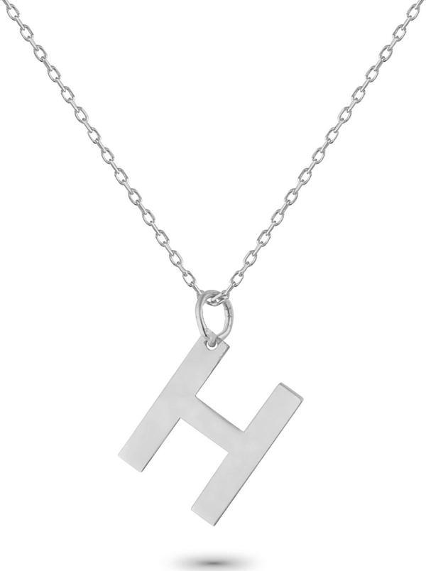 Glorria Gümüş H Harfi Kolye - Image 1