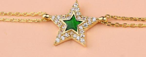 Glorria Gümüş Taşlı Yıldız Bileklik - Image 1