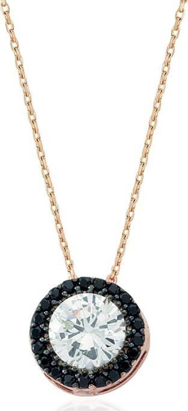 Glorria Gümüş Tektaş Kolye - Image 1