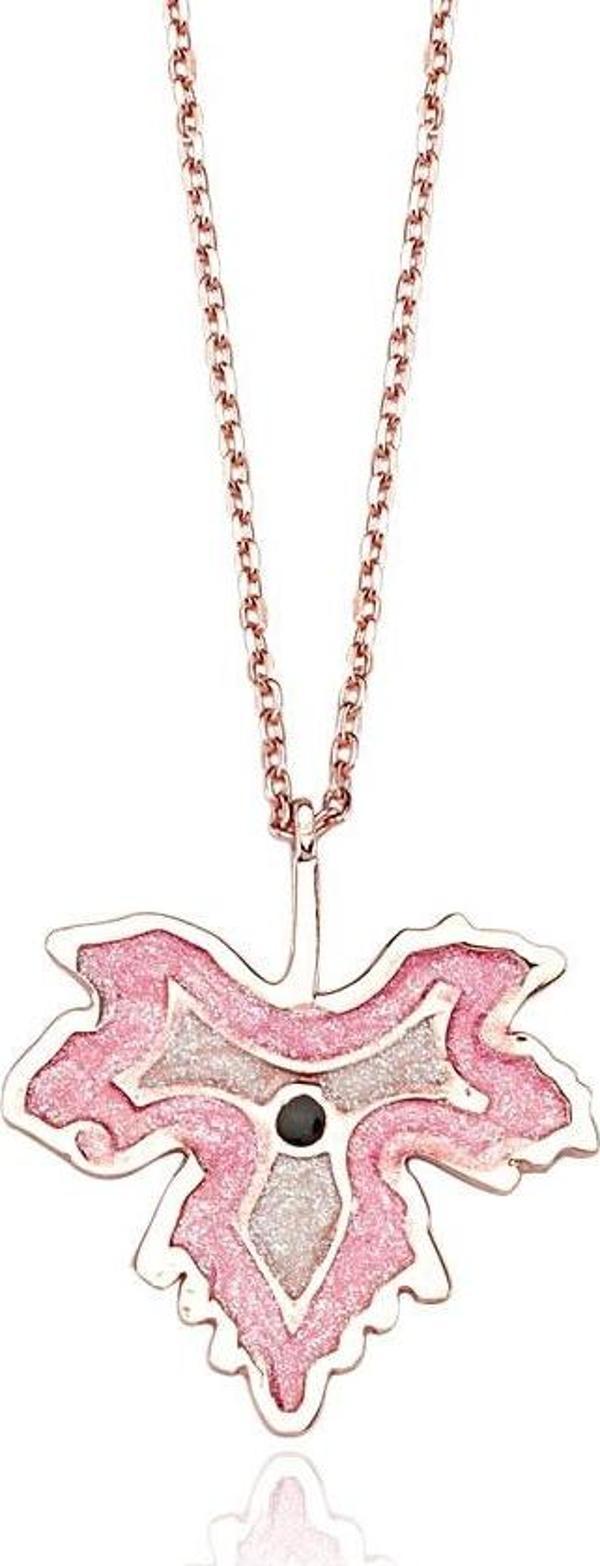 Glorria Gümüş Yaprak Kolye - Image 1