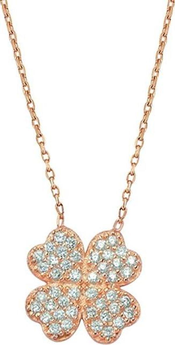 Glorria Gümüş Yonca Kolye - Image 1