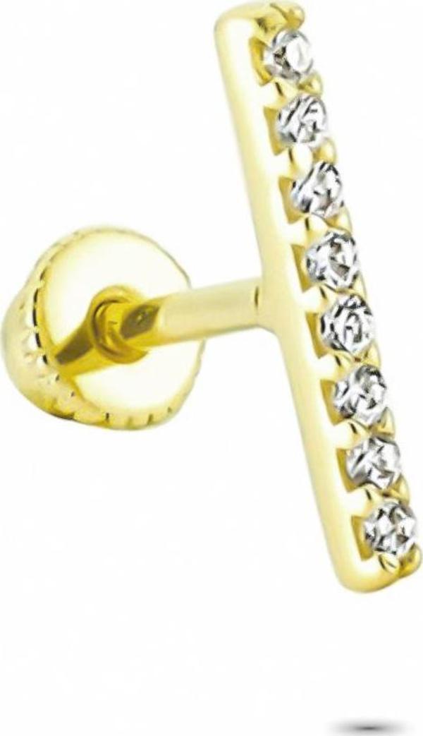 Glorria Altın Çizgi Helix Piercing - Image 1