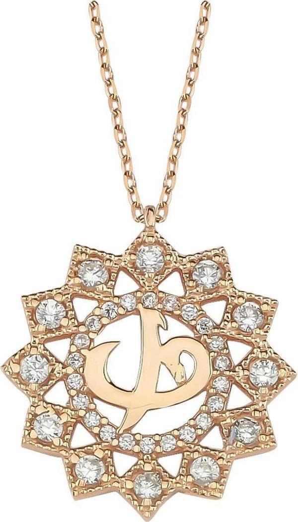 Glorria Gümüş Vav Kolye - Image 1