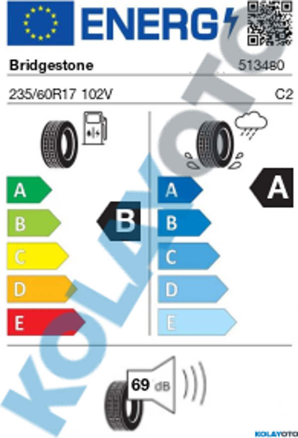 Bridgestone Turanza 6 235/60R17 102V (Yaz) (2024) - Image 1