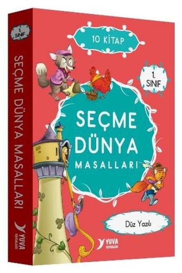 1. Sınıf Seçme Dünya Masalları Düz Yazılı - 10 Kitap Kitap - Yuva - Image 1