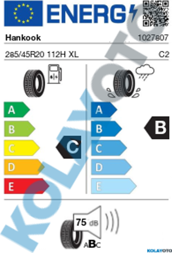 Hankook Kinergy 4S 2 X H750A 285/45R20 112H XL (4 Mevsim) (2023) - Image 1