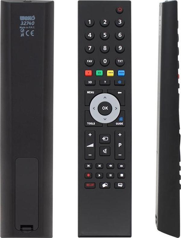WEKO KL ARÇELİK BEKO GRİ GÖBEK 3D TUŞLU LCD LED TV KUMANDA (70122=40038=32740) - Image 1