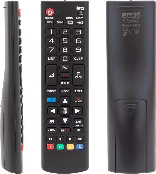 WEKO KL RM-L1162 LG KISA SMART-MY APPS TUŞLU LCD LED TV KUMANDASI (AKB73715601A) (40157=33089) - Image 1