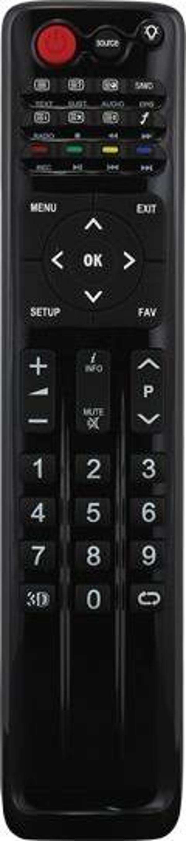 WEKO KL SUNNY AXEN RC0256/01 YAZISIZ 3D TUŞLU LCD LED TV KUMANDA (40147=13087) - Image 1