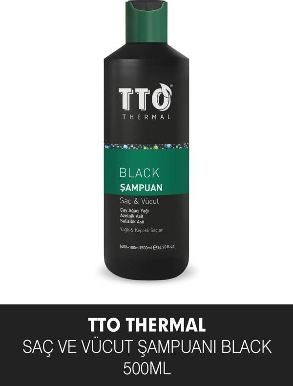 TTO SAÇ & VÜCUT ŞAMPUANI BLACK 400+100 ML - Image 1