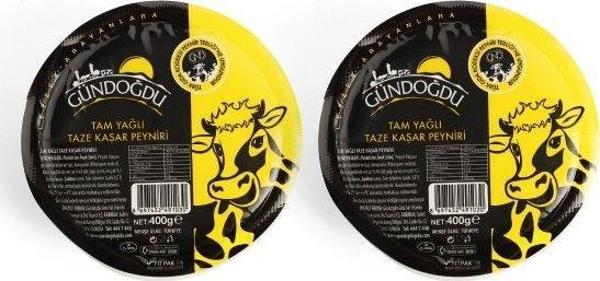 Gündoğdu Taze Kaşar Peynir 400 gr 2'li - Image 1