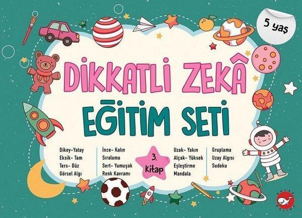 Dikkatli Zeka Eğitim Seti 5 Yaş - 3.Kitap - Beyaz Balina Yayınları - Image 1