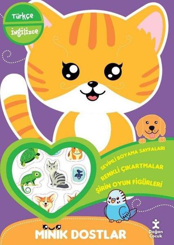 Minik Dostlar Evinin Yanında Boyama Kitabı - Türkçe İngilizce - Doğan Çocuk - Image 1