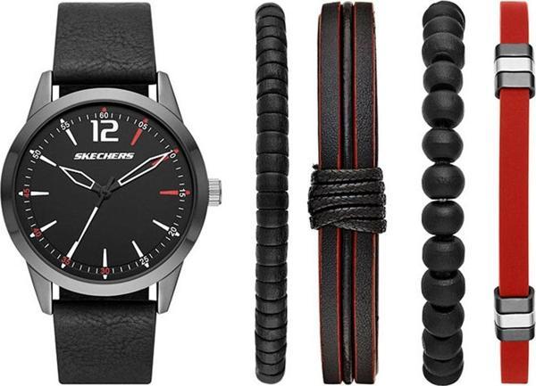 Skechers SR9066 Erkek Set Kol Saati ve Bileklik - Image 1