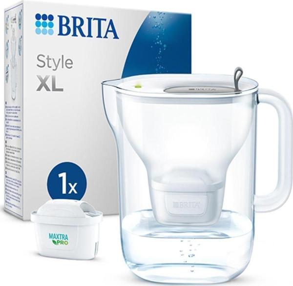 BRITA Style XL Maxtra Pro All-In-1 Filtreli Su Arıtma Sürahisi - Gri - Image 1