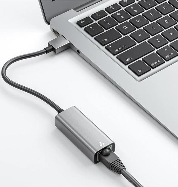 Coofbe Gösterge Işıklı Kontrol Çipli USB to RJ45 Dönüştürücü USB 3.0 TO 2.5 Gbps Ethernet Kablosu  - Image 1