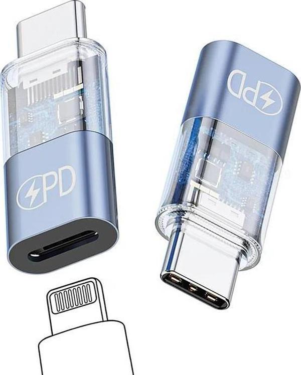 Coofbe Koruma Çipli 30W Lightning to Type-C Dönüştürücü İphone To Type-C Hızlı çevirici Şarj Adaptörü - Image 1
