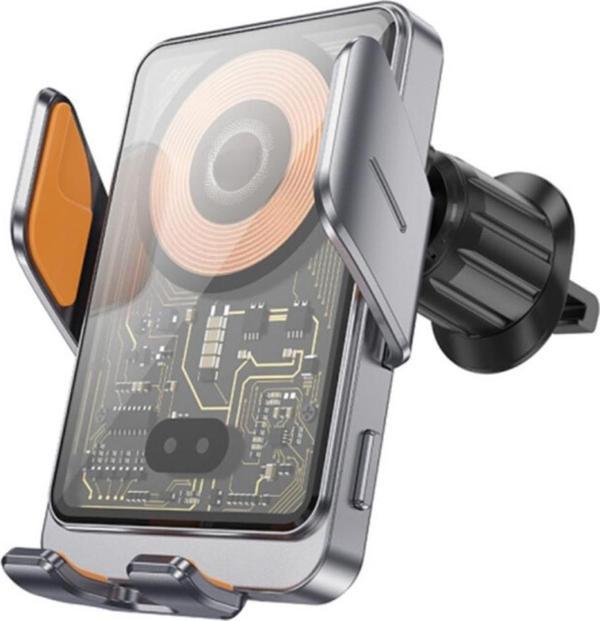 Coofbe Süper Hızlı Havalandırma 15W Araç Şarj Cihazı Araç Telefon Tutucu Araç Şarjlı Telefon Tutucu - Image 1