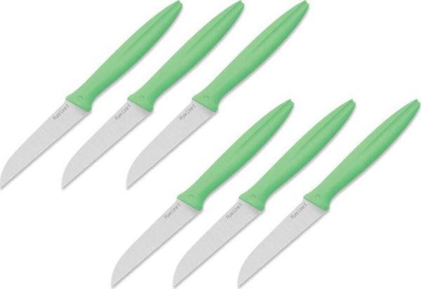 Pirge Meyve Bıçağı Seti PureLine 6Lı 46010 9cm Yeşil - Image 1