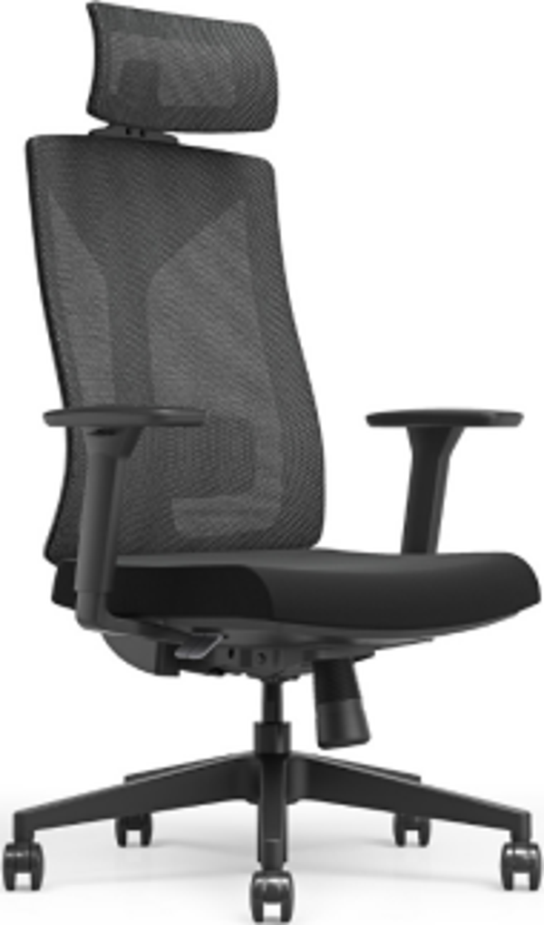 Leader File Sırtlı Multi Mekanizma Ofis Koltuğu-Siyah 67x118-5-128,5x 70 cm (GxYxD) - Image 1