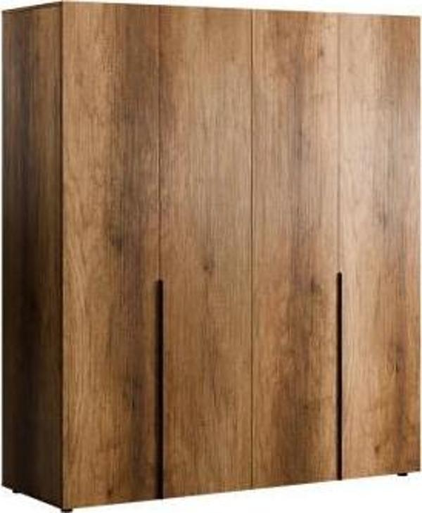 Oryana 4 Kapaklı Gardırop-Koyu Ceviz 180x210x62 cm - Image 1