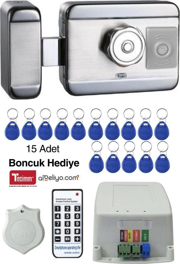 Tecimm Hareket Sensörlü Apartman Dış Kapı Giriş Kapısı Kilit Motorlu Sessiz Otomat Akıllı Kilit - Image 1