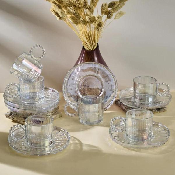 Perotti Ringo Line Lüster 6 Kişilik Kahve Fincan Takımı 100 ml - Image 1