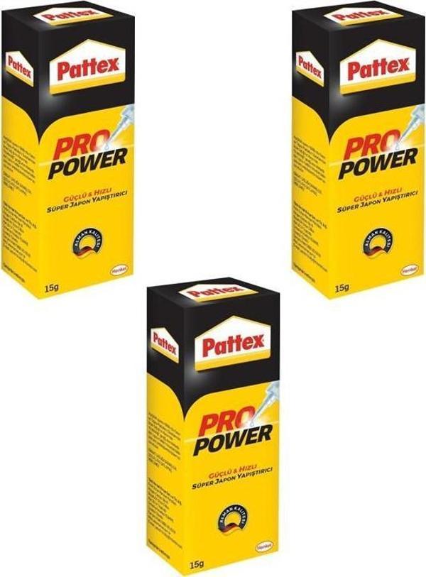 Pattex Pro Power Japon Yapıştırıcı 15gr 3 Adet - Image 1