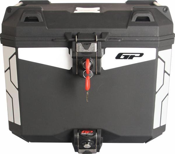 GP Kompozit Universal 33 lt Plastik Motosiklet Çantası Siyah - Image 1