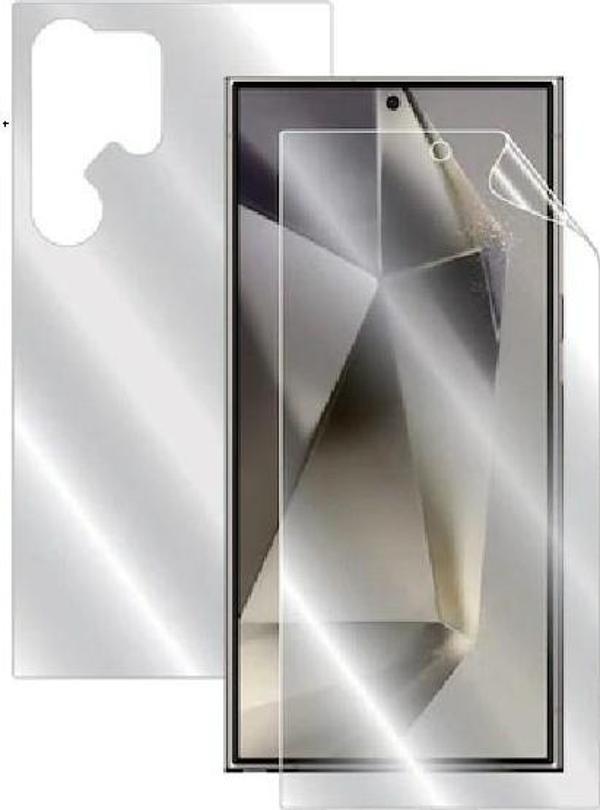 Galaxy S24 Ultra Uyumlu Ön+Arka Body Şeffaf Ultra koruyucu Nano Jelatin - Image 1