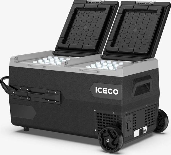 ICECO K75D 12/24Volt 75Lt Akülü/Kablolu/ Çift Bölmeli Kompresörlü Outdoor Oto Buzdolabı/Dondurucu (Akü Dahil Değildir) - Image 1