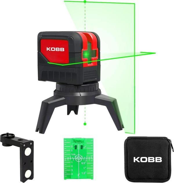 KOBB KBL92G 30M Profesyonel Yatay ve Dikey Otomatik Hizalamalı Yeşil Çapraz Çizgi Lazer,Noktalı Şakül Lazer Distomat - Image 1