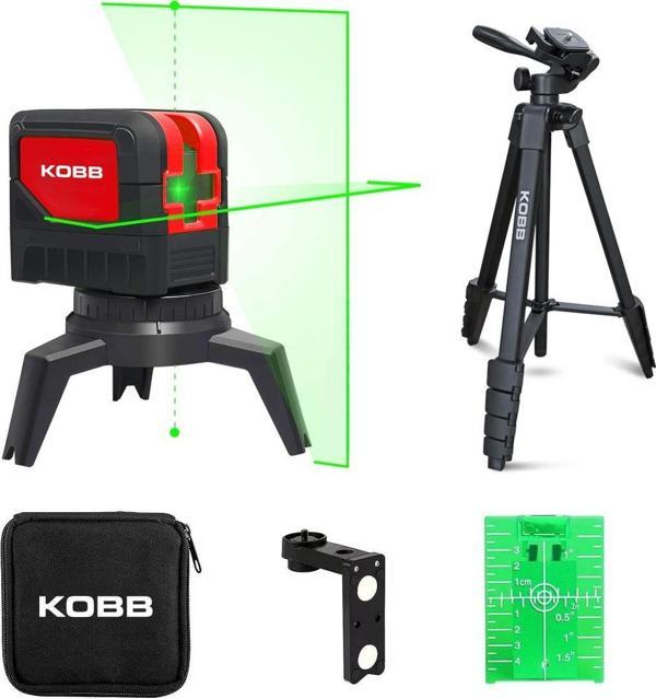 KOBB KBL92GTP 30M Profesyonel Yatay ve Dikey Otomatik Hizalamalı Yeşil Çapraz Çizgi Lazer,Noktalı Şakül Lazer Distomat - Image 1