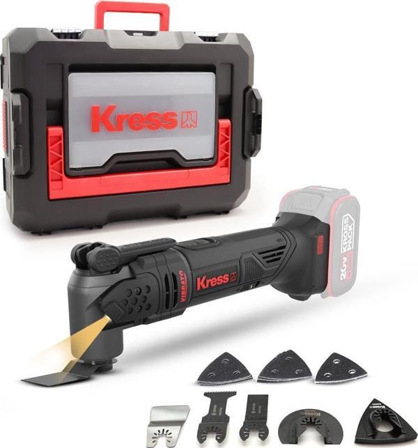 Kress KUD12.91 20Volt Kömürsüz Profesyonel Çok Amaçlı Kesme Raspalama ve Zımpara + 24 Parça Aks (Akü Dahil Değildir) - Image 1