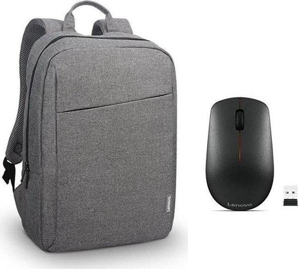 Lenovo 400 Kablosuz Mouse + Lenovo GX40Q17227 15.6 Toploader B210 Notebook Sırt Çantası Gri - Image 1