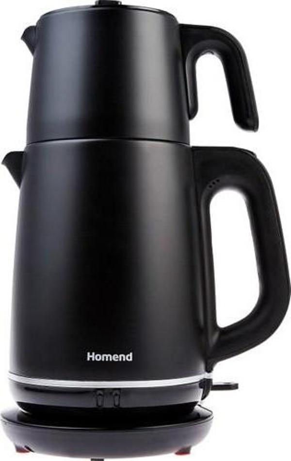 Homend Royaltea 1727H Mat Siyah Paslanmaz Çelik Çay Makinesi - Image 1