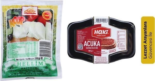 Kahvaltıya Tat Veren Paket (Haki Acuka 180gr + Koop Süt Hellim 250gr) - Image 1