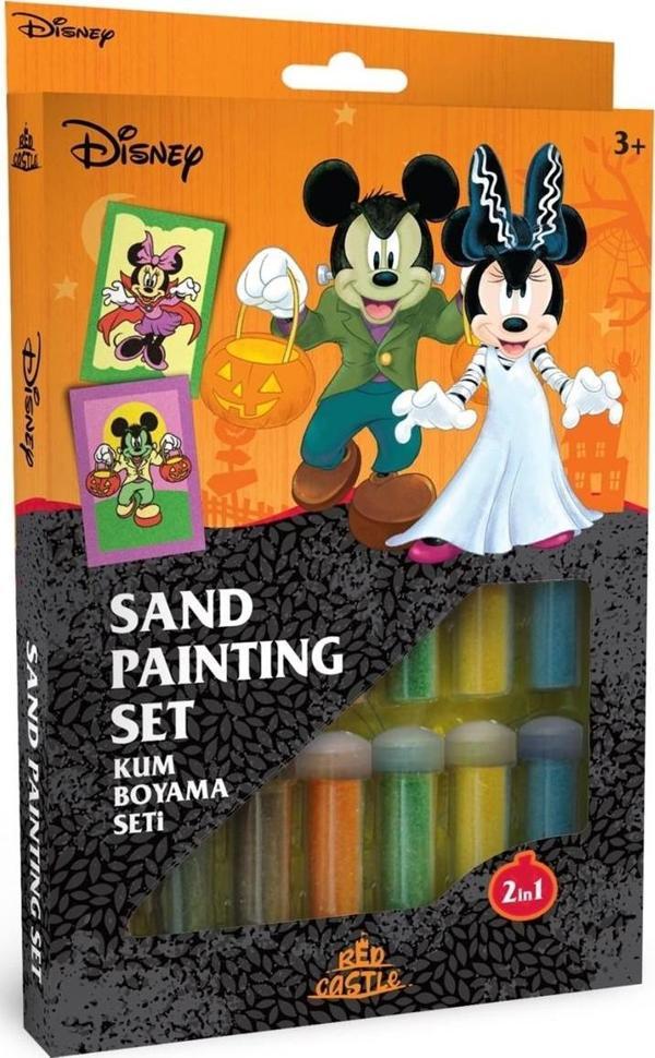 Disney Mickey Mouse Eğitici ve Eğlenceli Kum Boyama Seti 2in1-Red Castle DS-35 - Image 1