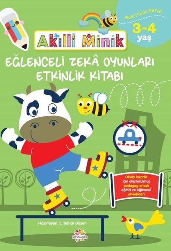 Akıllı Minik 3-4 Yaş Eğlenceli Zeka Oyunları Etkinlik Kitabı - Mevsimler Çocuk - Image 1