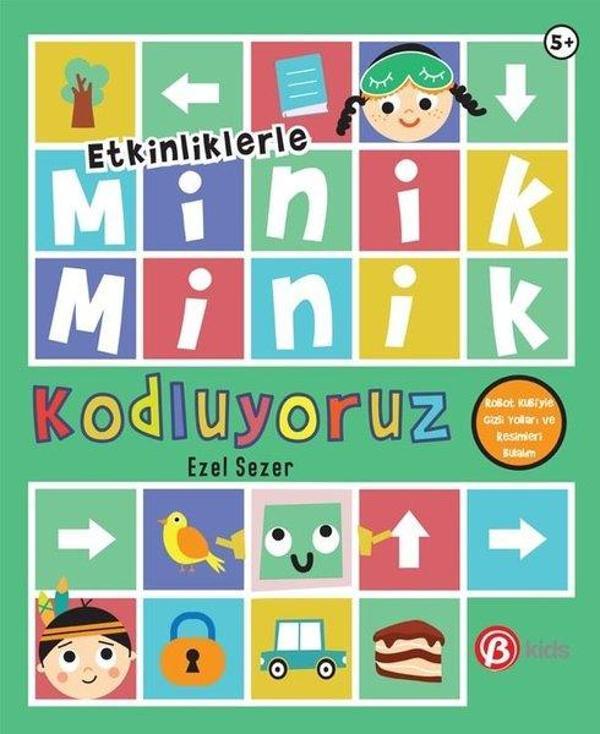 Minik Minik Kodluyoruz - Robot Kubi'yle Gizli Yolları ve Resimleri Bulun - Etkinliklerle - Beta Kids - Image 1